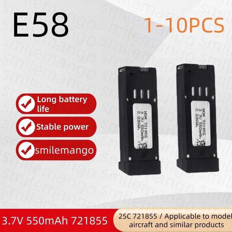 Eachine Drone E58 - 1-10 Pezzi Batteria al Litio 3.7V
